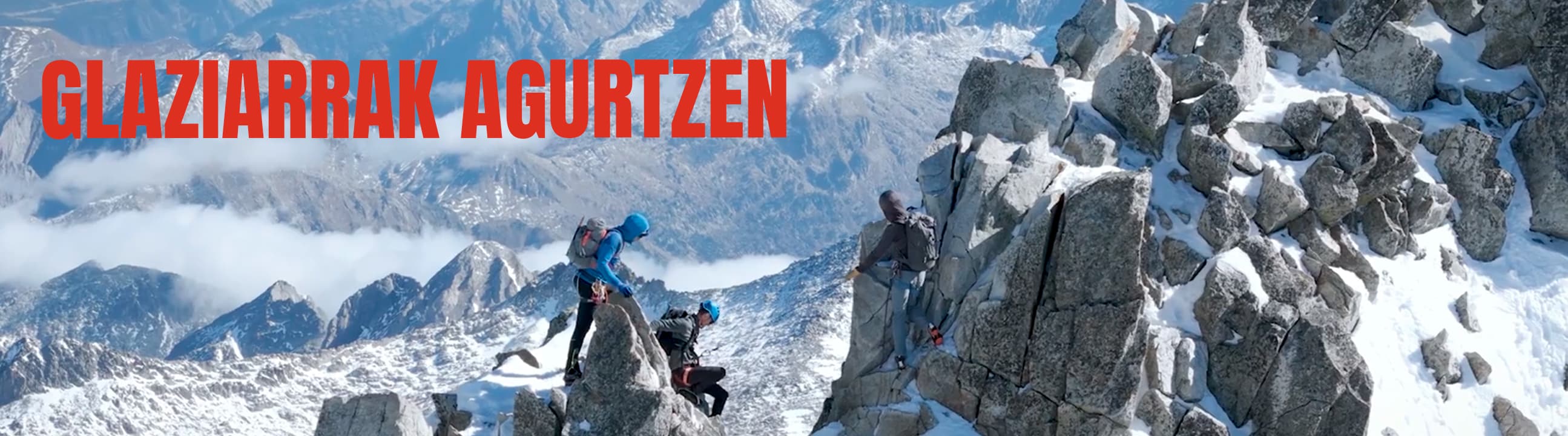 Imagen glaziarrak agurtzen